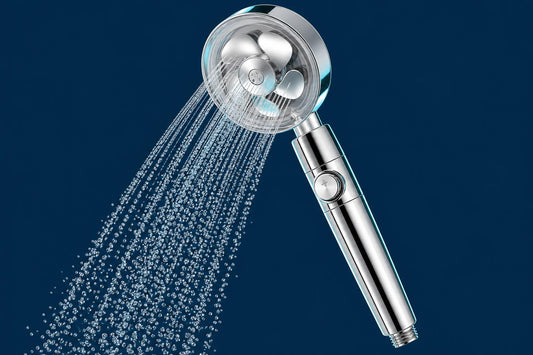 Cabezal de ducha turbo Numbria color Plata